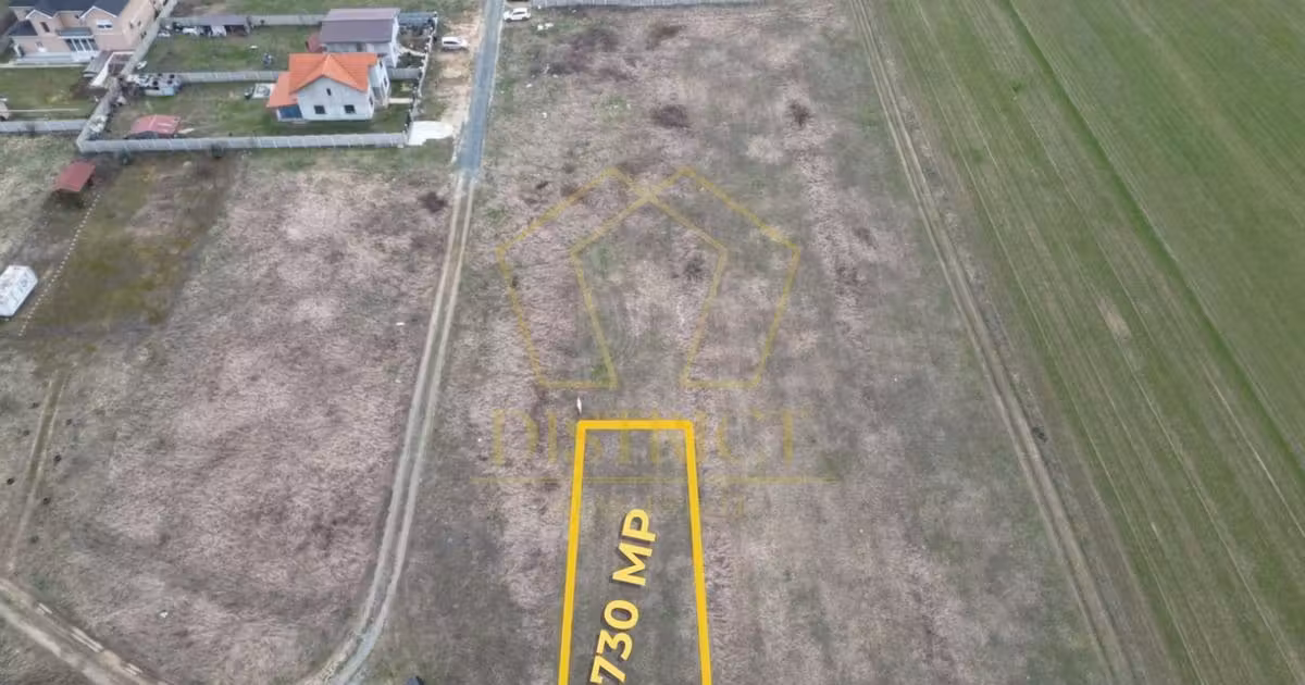 Teren Construcții intravilan de vânzare de 730 mp, în Șag