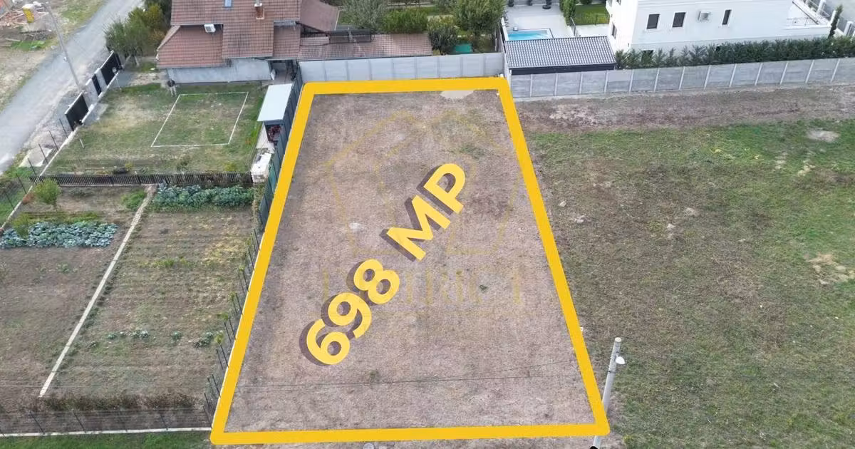 Teren Construcții intravilan de vânzare de 698 mp, în Ghiroda