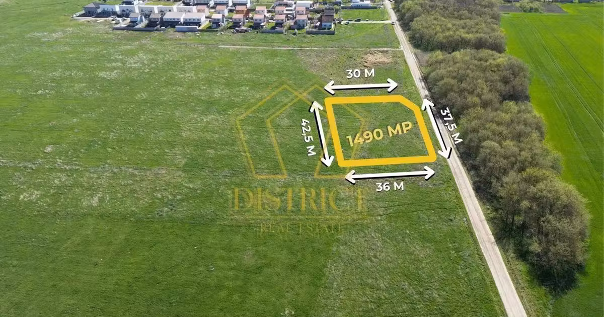 Teren Construcții intravilan de vânzare de 1490 mp, în Covaci