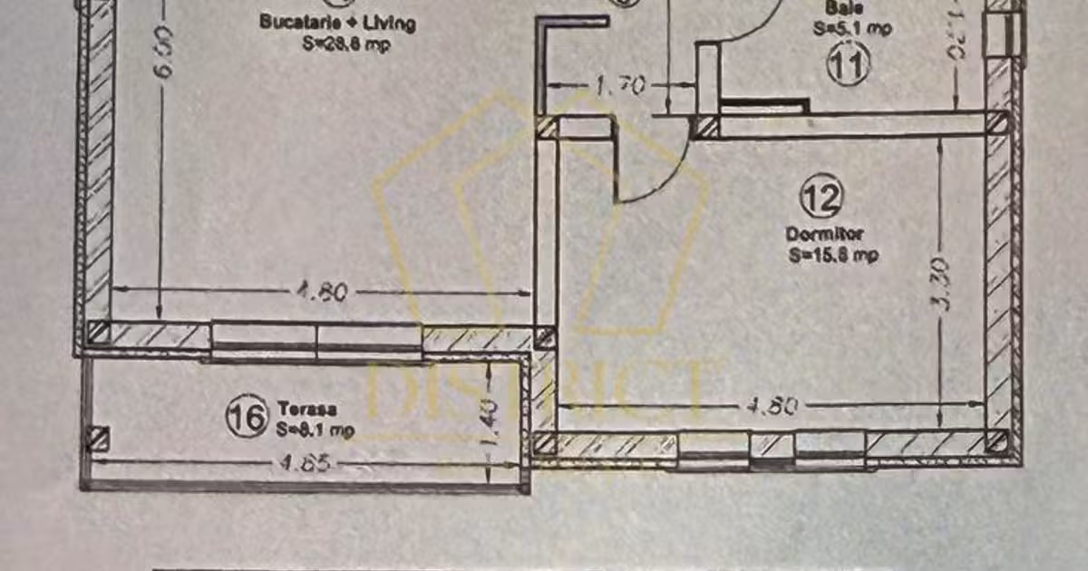 Apartament de vânzare cu 3 camere, mobilat în Giroc