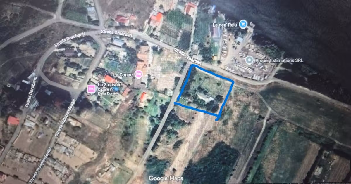 Teren Construcții intravilan de vânzare de 2400 mp, în Nufăru