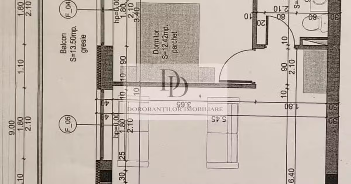 Apartament de vânzare cu 2 camere, mobilat în Florești