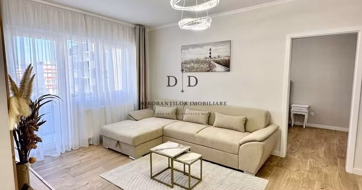 Apartament de vânzare cu 2 camere, mobilat în Florești