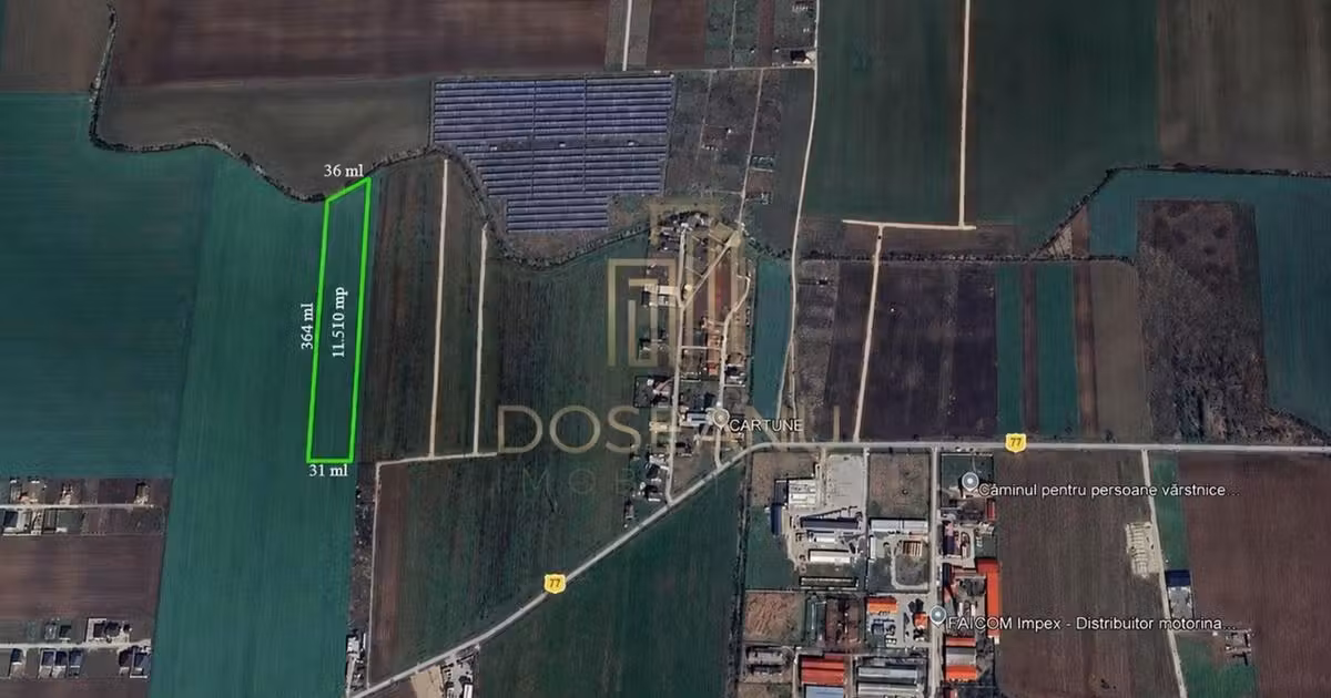 Teren agricol intravilan de vânzare de 11510 mp, în Livada de Bihor