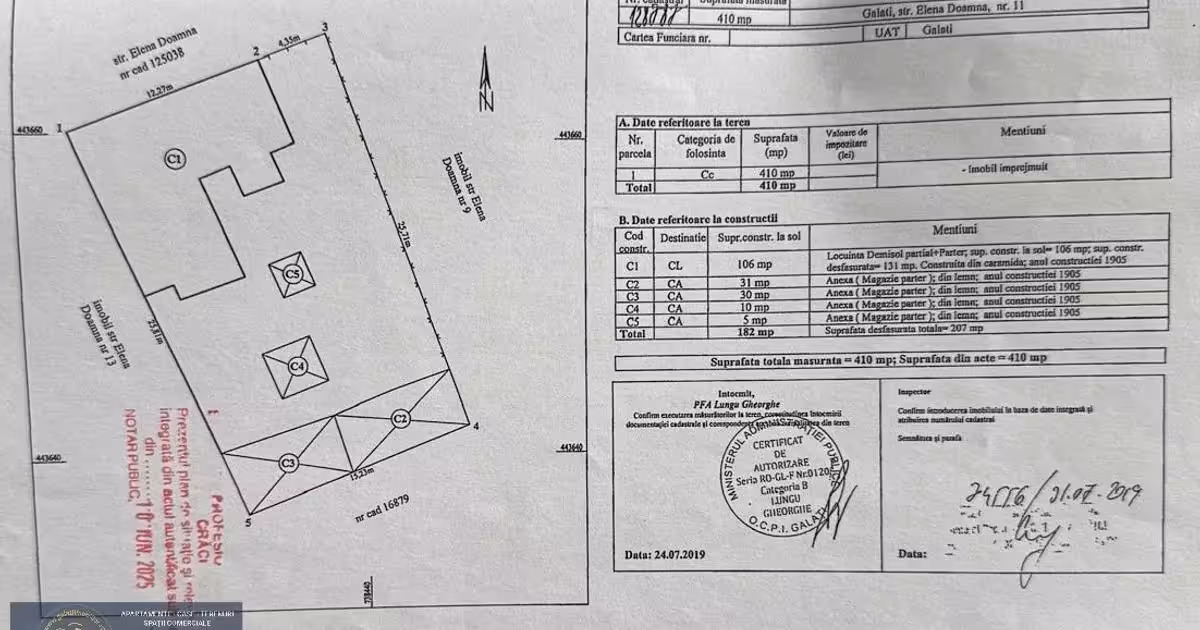 Casă de vânzare cu 7 camere în zona Central, Galați