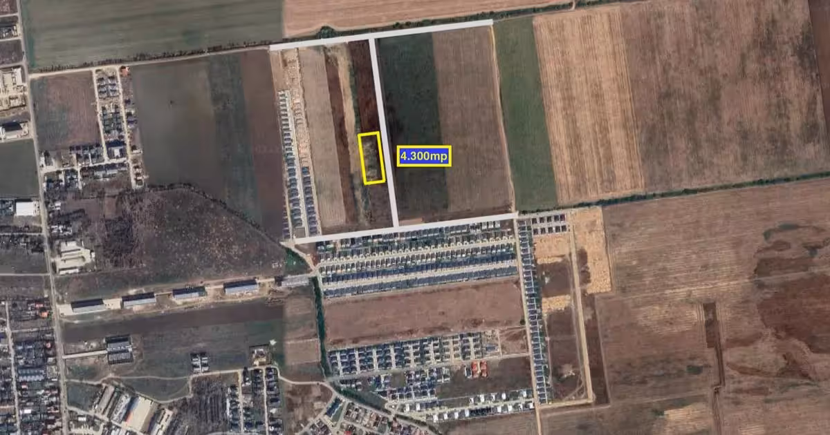 Teren Construcții intravilan de vânzare de 4300 mp, în Tunari
