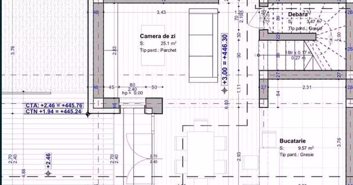 Duplex de vânzare cu 4 camere în Florești