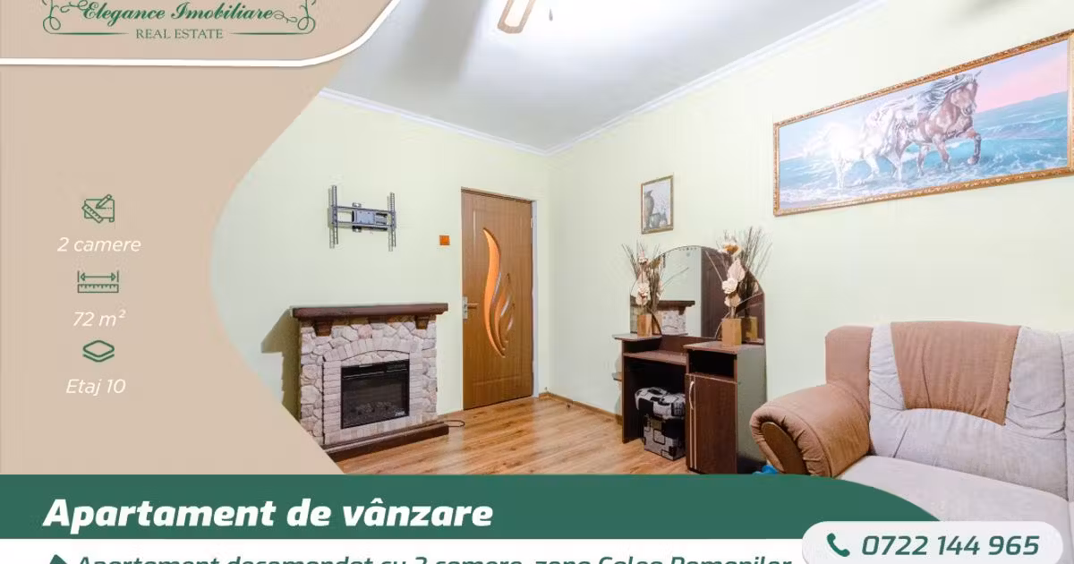 Apartament de vânzare cu 2 camere, mobilat în zona Romanilor, Arad