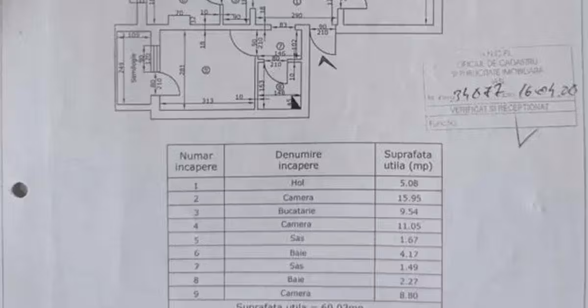 Apartament de vânzare cu 3 camere, mobilat în zona Metalurgie, Iași