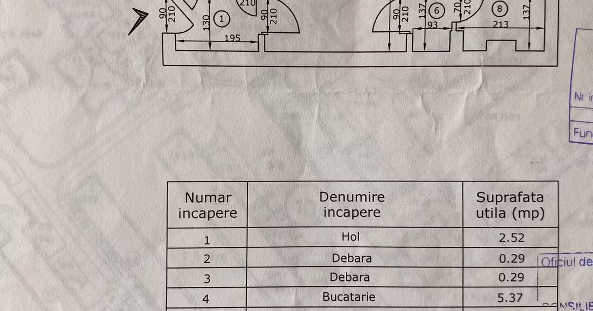 Apartament de vânzare cu 2 camere în zona Mircea cel Bătrân, Iași
