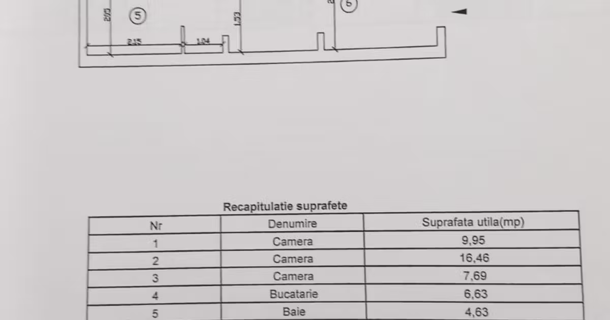 Apartament de vânzare cu 3 camere, mobilat în zona Tudor Vladimirescu, Iași