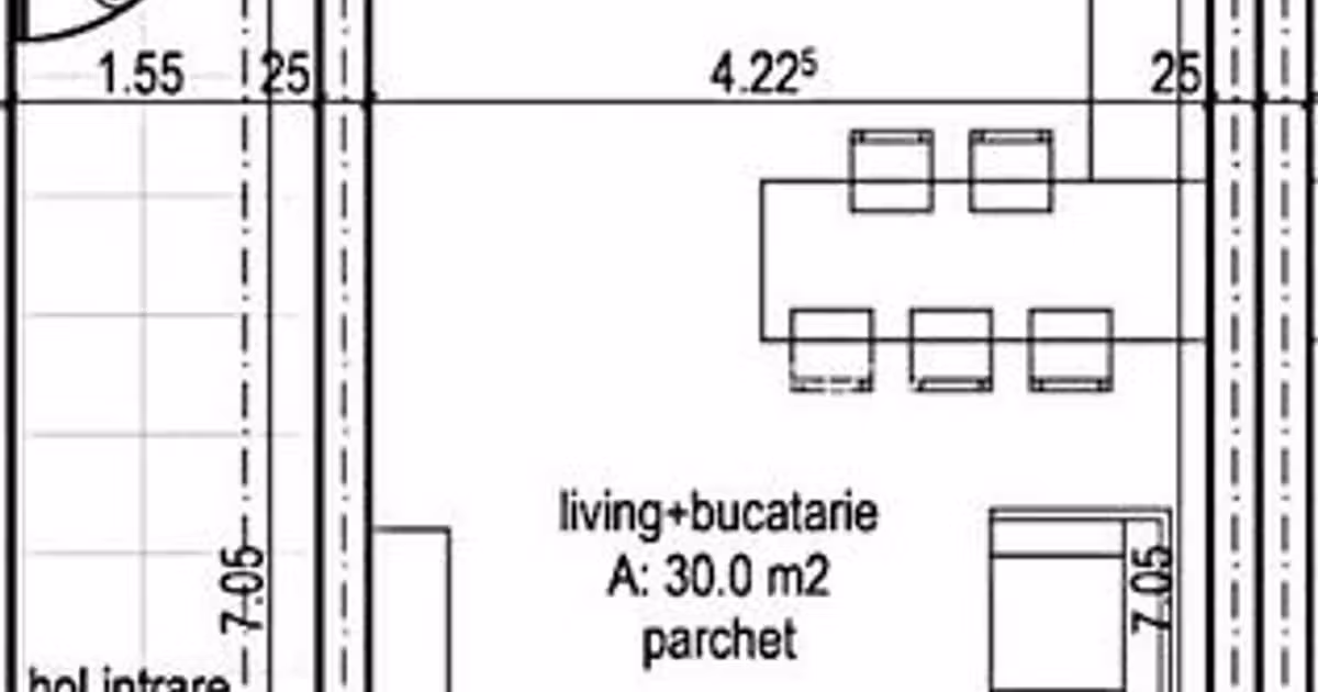 Apartament de vânzare cu 2 camere în Cristian