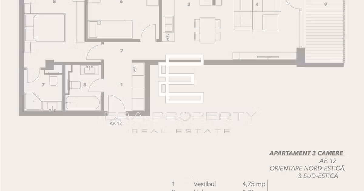 Apartament de vânzare cu 3 camere în zona Turnișor, Sibiu