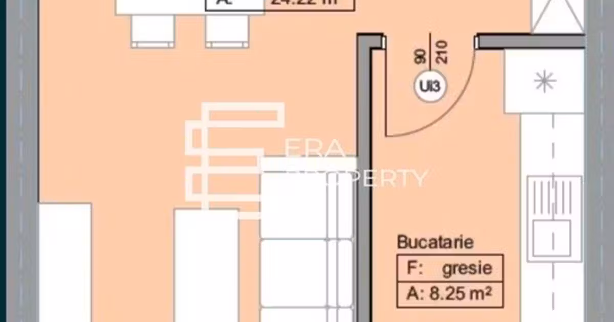 Apartament de vânzare cu 1 camere în Șelimbăr