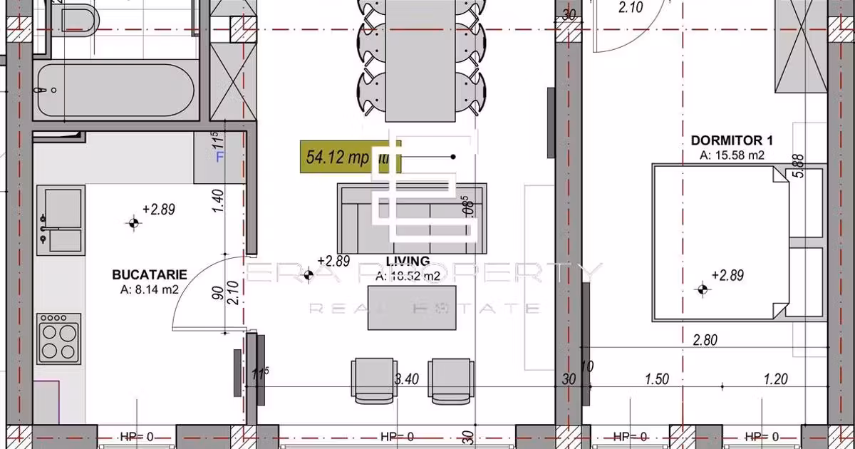 Apartament de vânzare cu 2 camere în Cristian