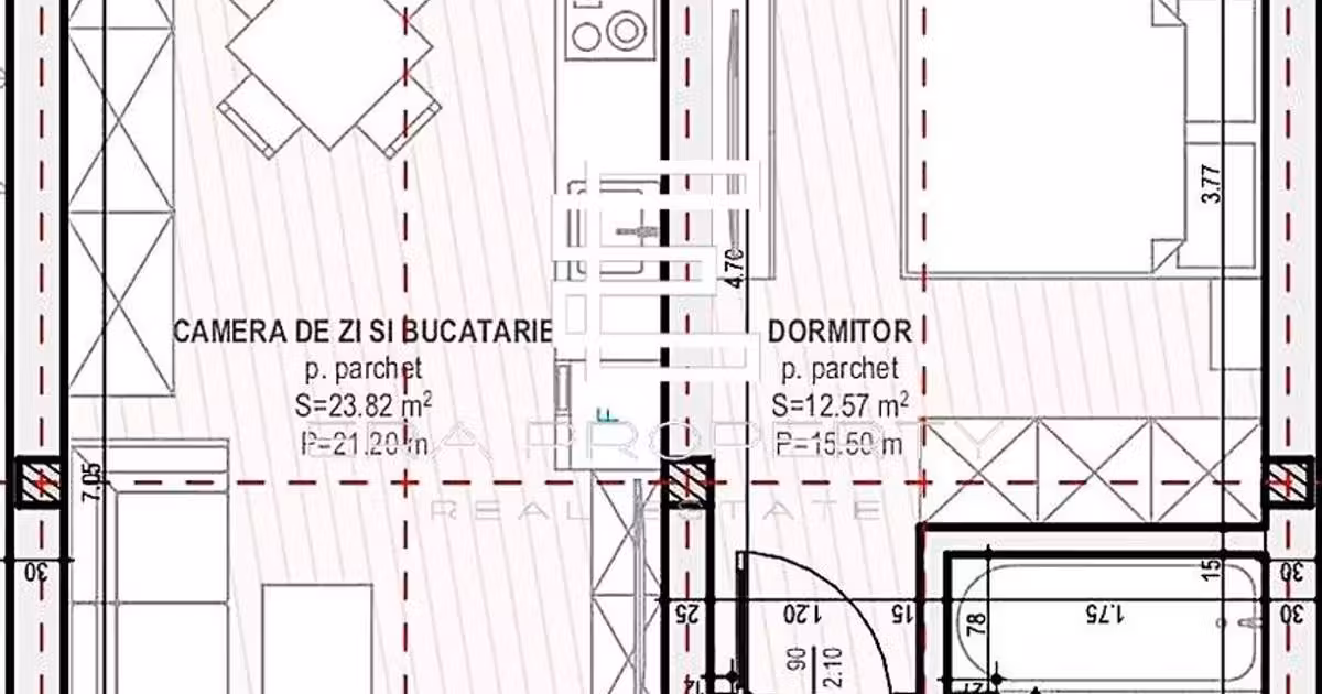 Apartament de vânzare cu 2 camere în Șelimbăr
