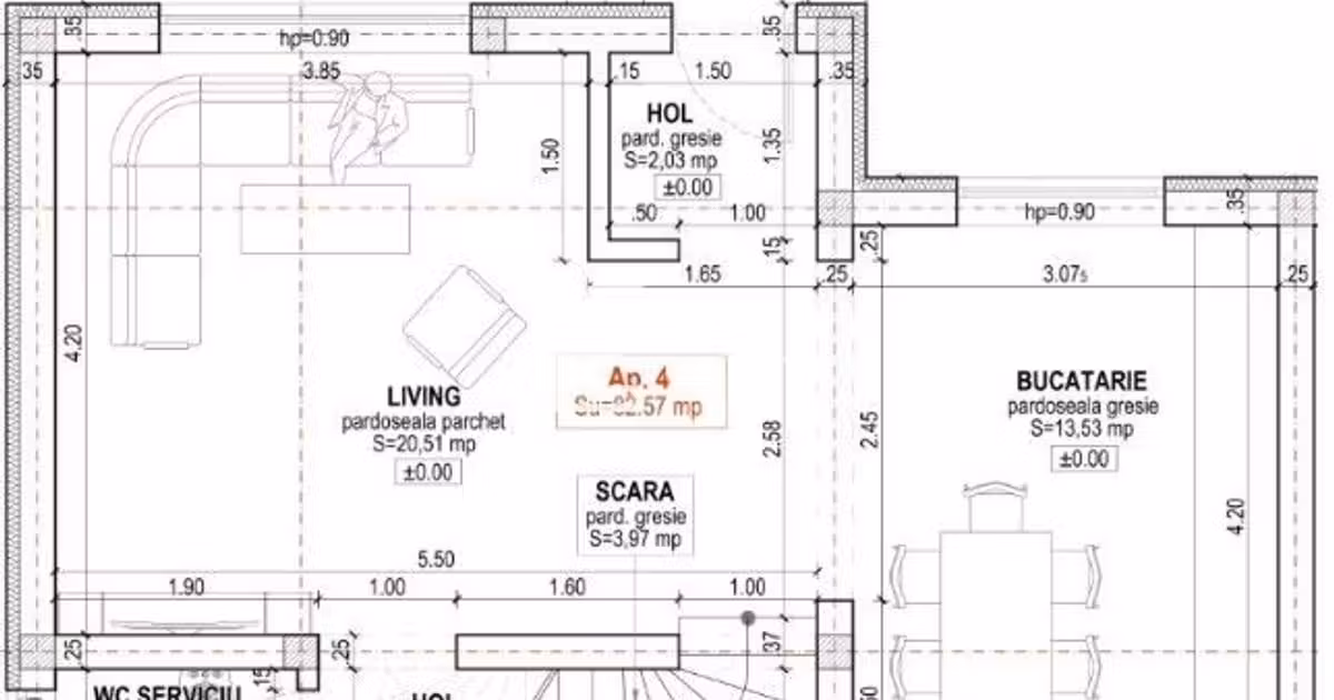 Duplex de vânzare cu 3 camere în zona Arhitecților - Calea Cisnădiei, Sibiu