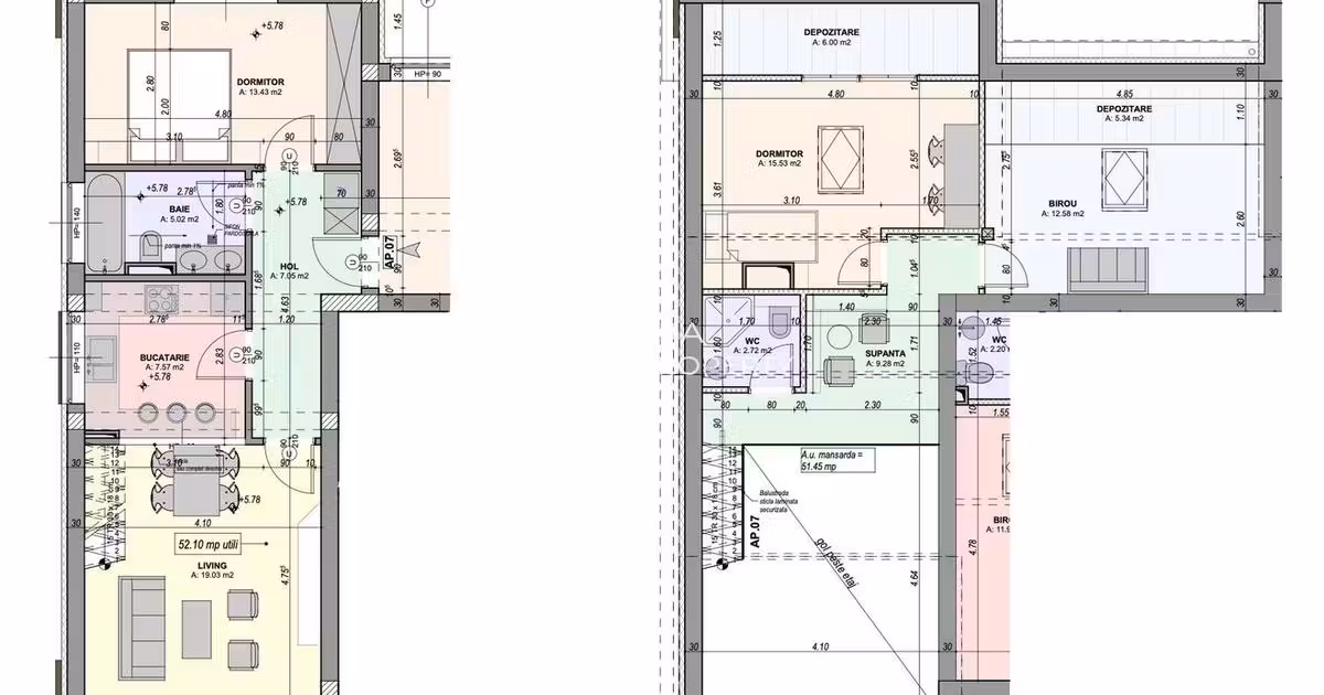 Apartament de vânzare cu 4 camere în Cristian