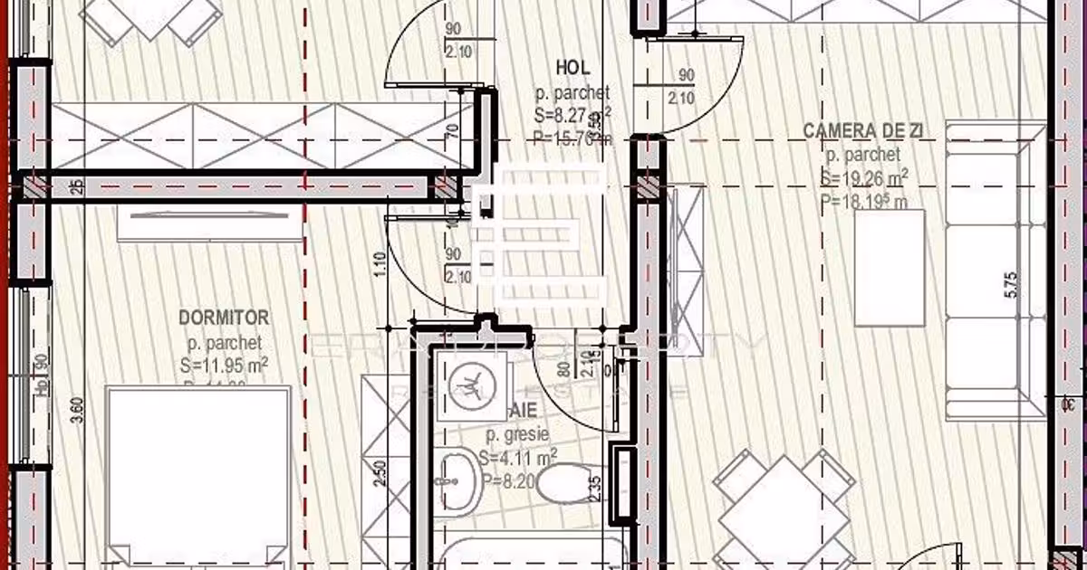 Apartament de vânzare cu 2 camere în Șelimbăr