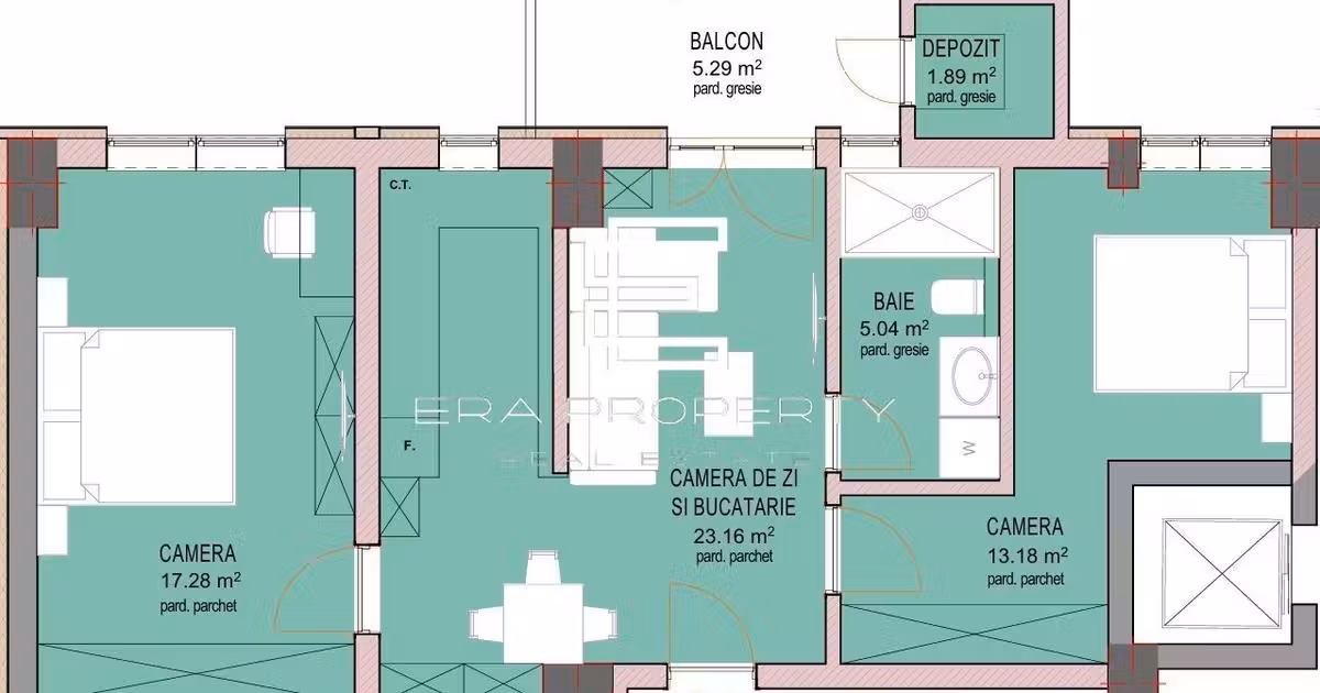 Apartament de vânzare cu 3 camere în Șelimbăr