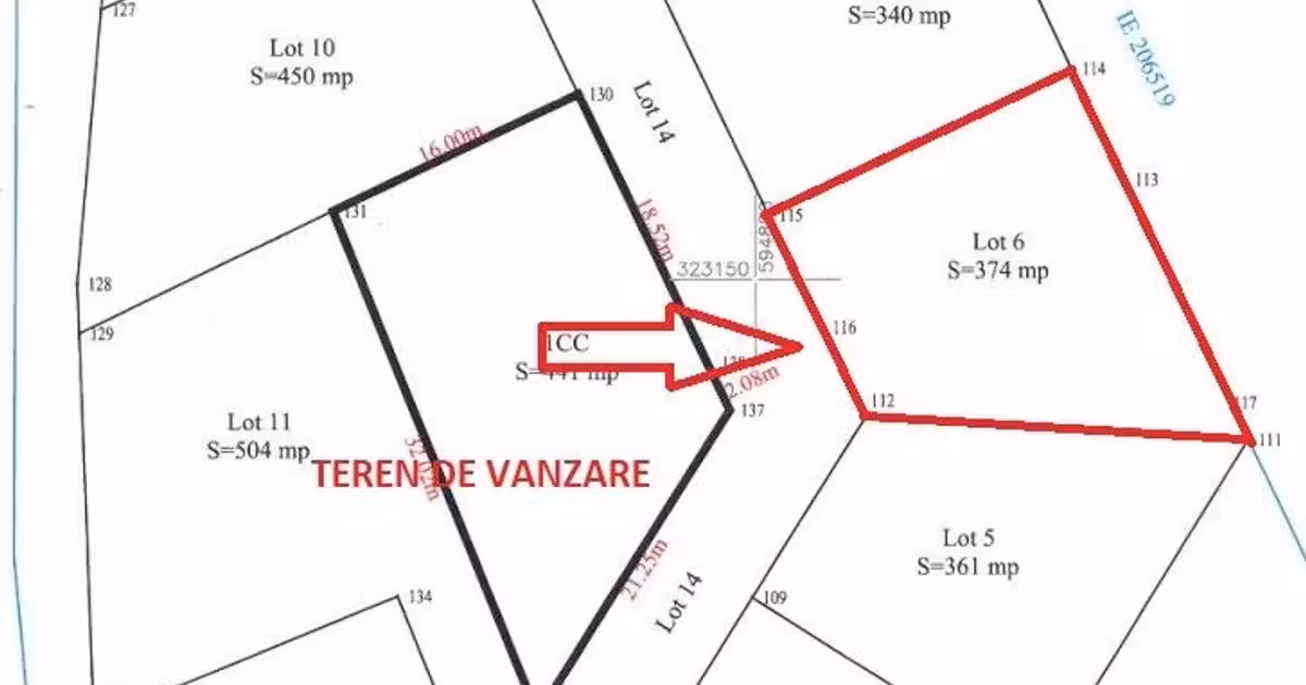 Teren Construcții intravilan de vânzare de 374 mp, în zona Theodor Pallady, Sector 3
