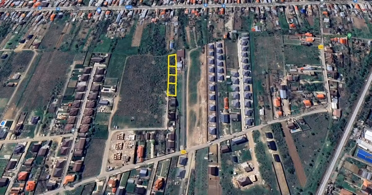 Teren Construcții intravilan de vânzare de 598 mp, în Domnești