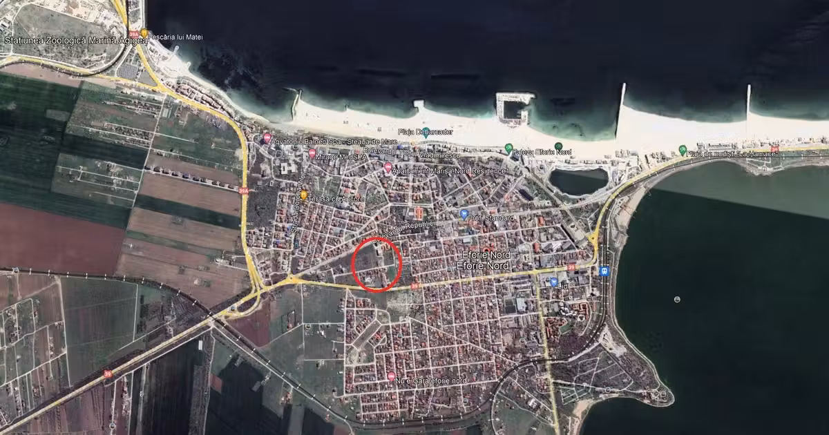 Teren Construcții intravilan de vânzare de 1000 mp, în Eforie Nord