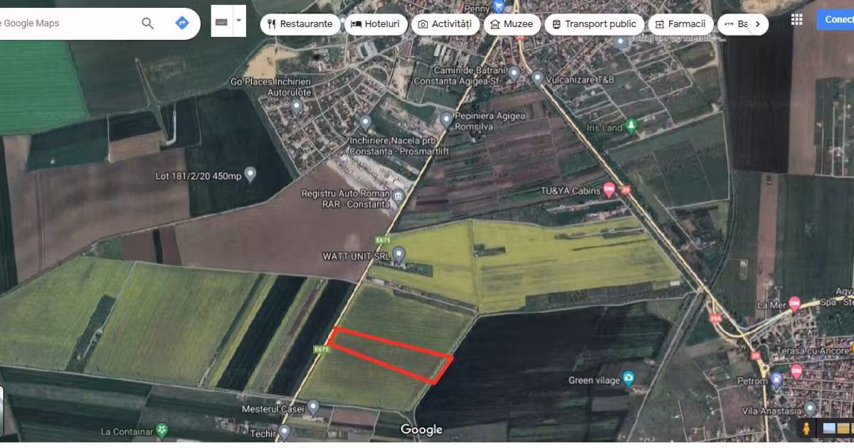 Teren Construcții intravilan de vânzare de 24500 mp, în Agigea