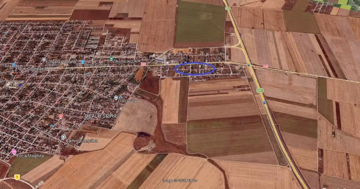 Teren Construcții intravilan de vânzare de 640 mp, în Cumpăna