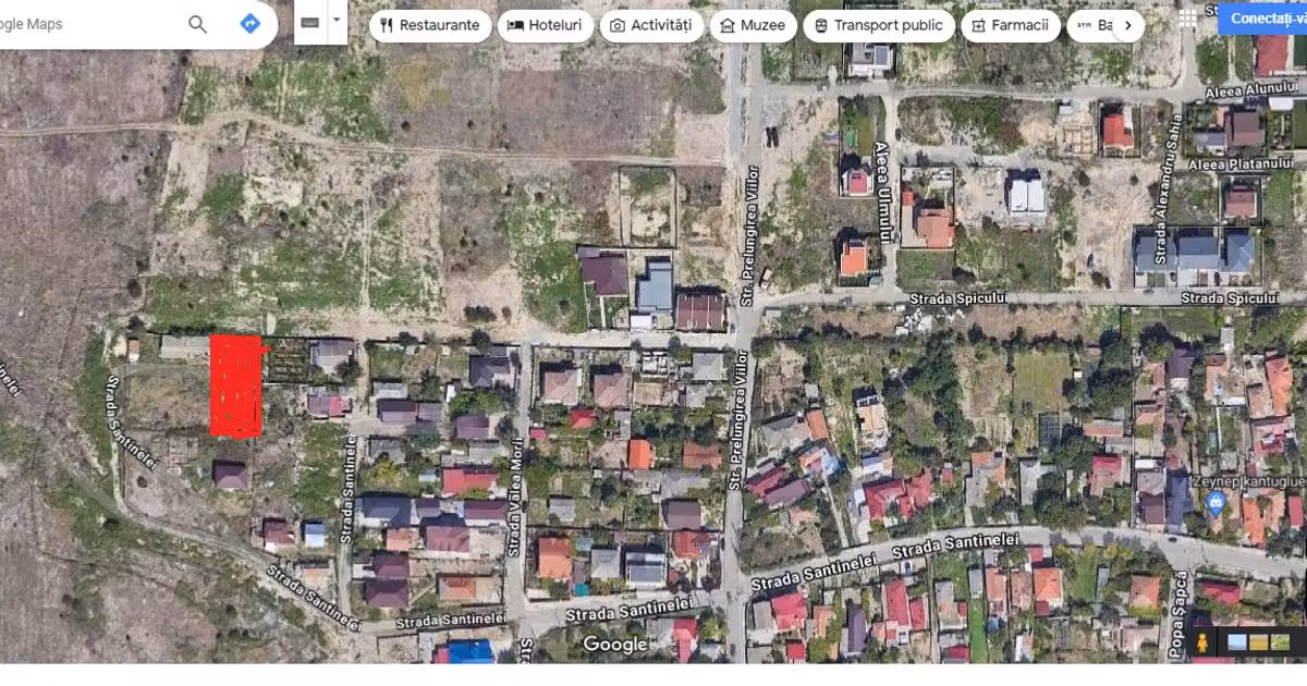 Teren Construcții intravilan de vânzare de 600 mp, în Palazu Mare