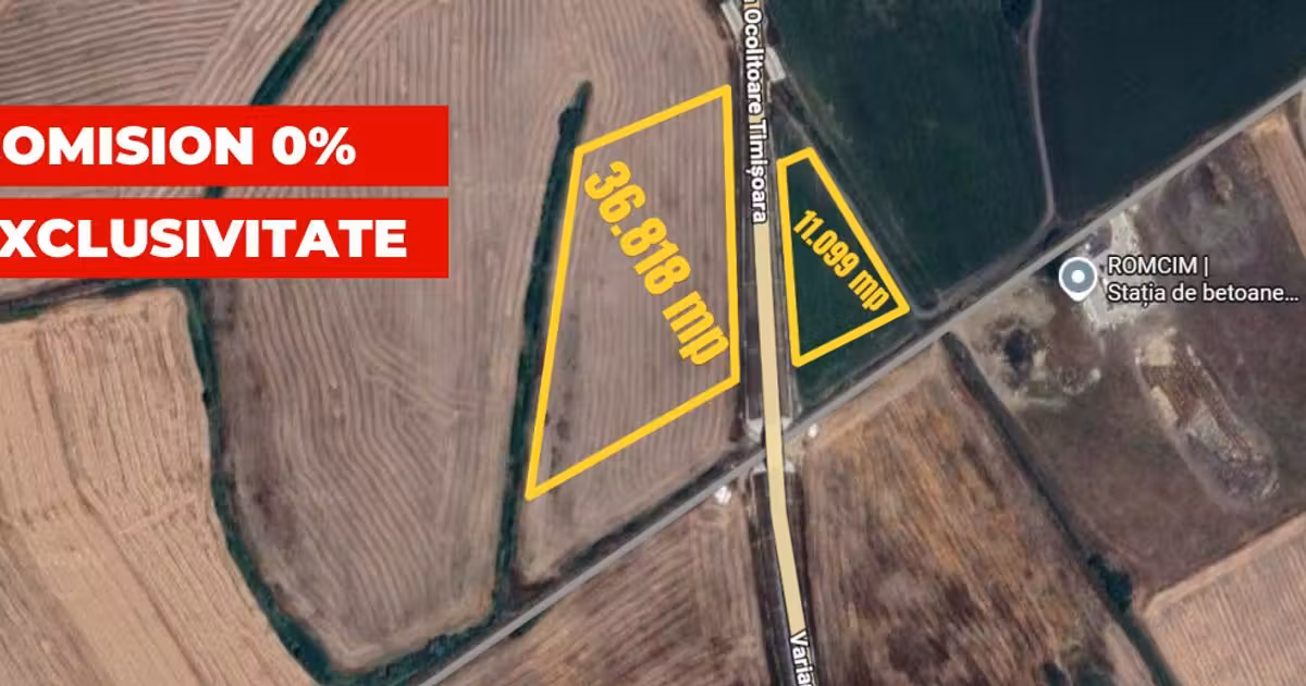 Teren Construcții extravilan de vânzare de 47917 mp, în zona Șagului, Timișoara