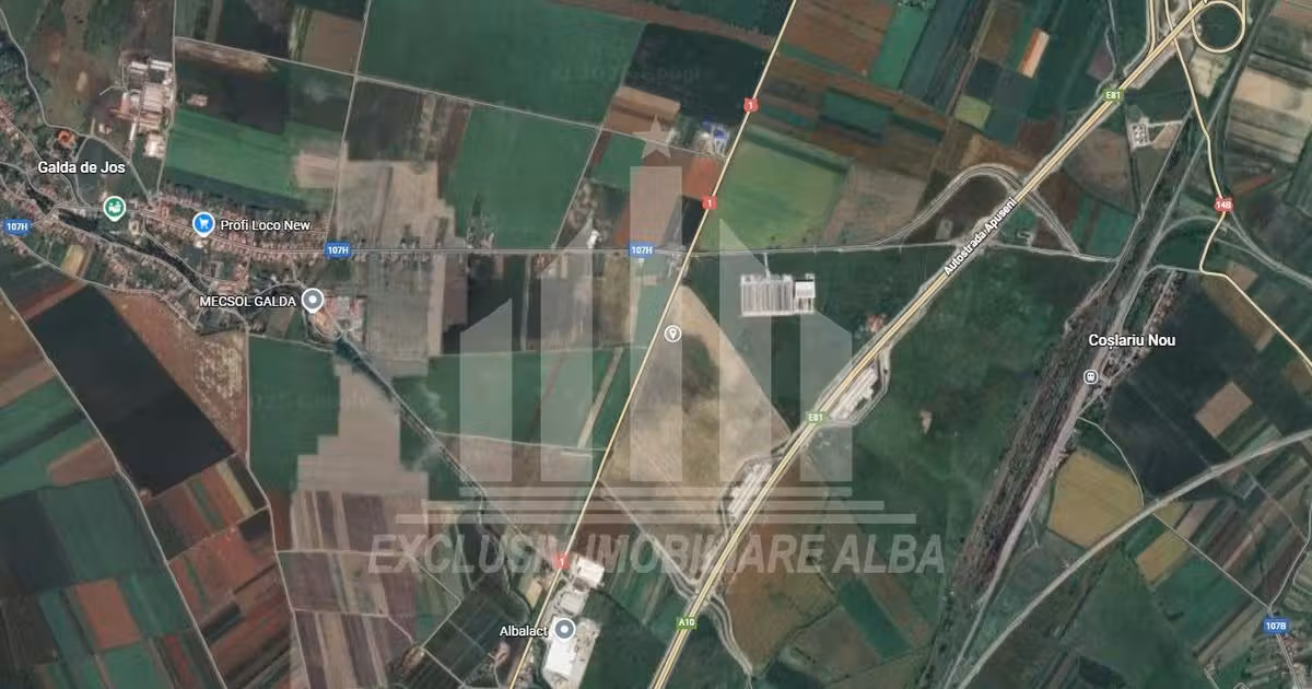 Teren agricol intravilan de vânzare de 9100 mp, în Galda de Jos
