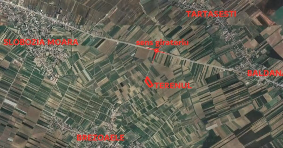 Teren Construcții intravilan de vânzare de 5000 mp, în Brezoaele