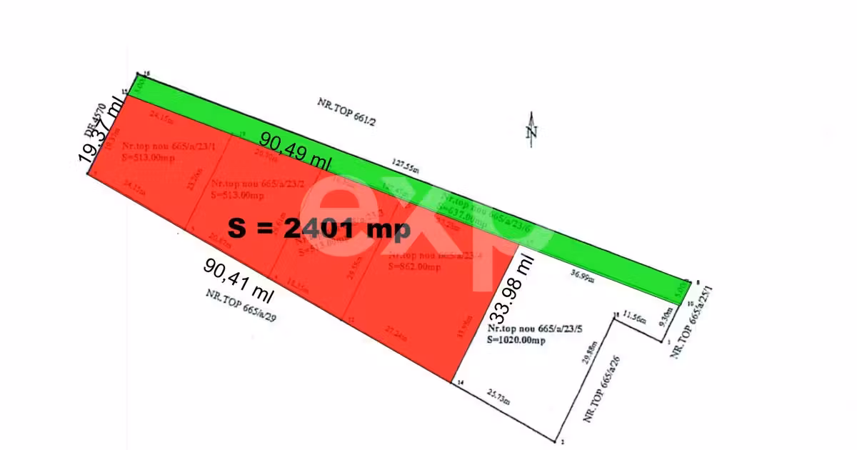 Teren Construcții intravilan de vânzare de 2938 mp, în Bran