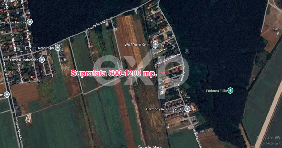 Teren Construcții intravilan de vânzare de 500 mp, în Corbeanca