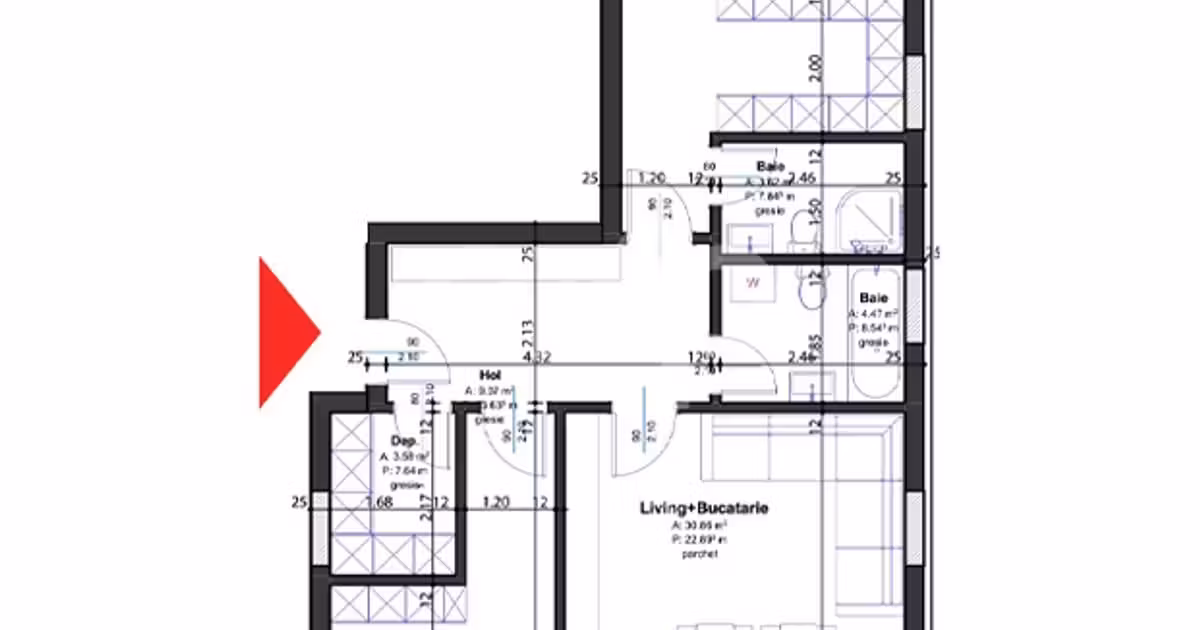 Apartament de vânzare cu 3 camere în zona Tancodrom, Pitești