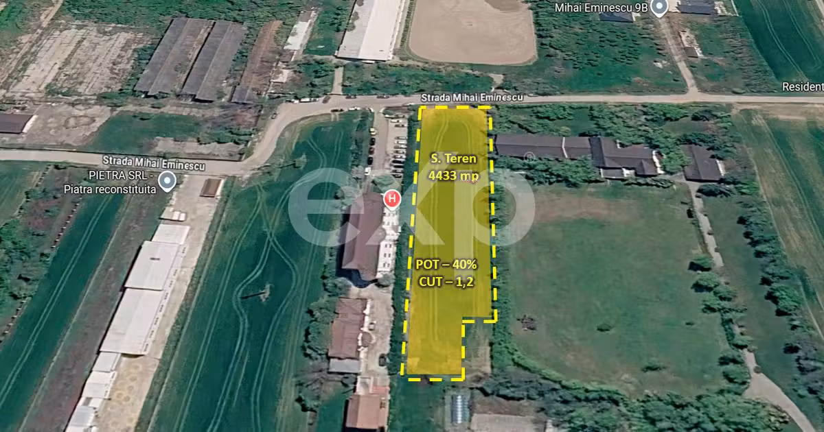Teren Construcții intravilan de vânzare de 4433 mp, în Tâncăbești