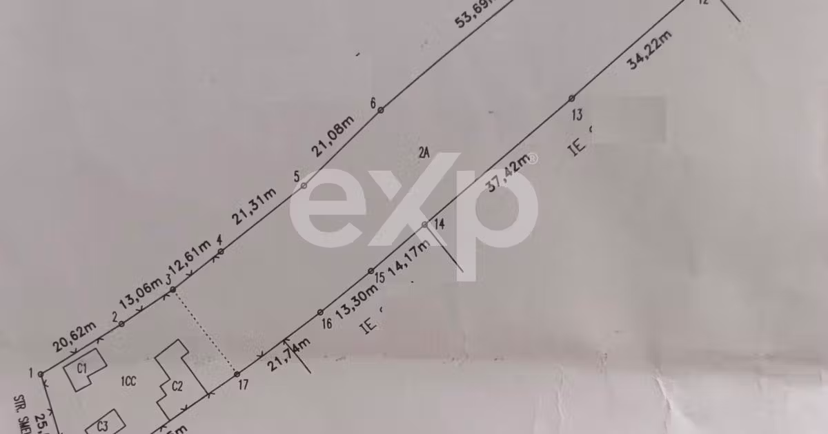 Teren Construcții intravilan de vânzare de 3827 mp, în Smeura