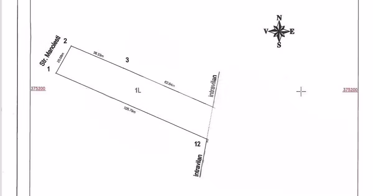 Teren Construcții intravilan de vânzare de 2071 mp, în Băbana