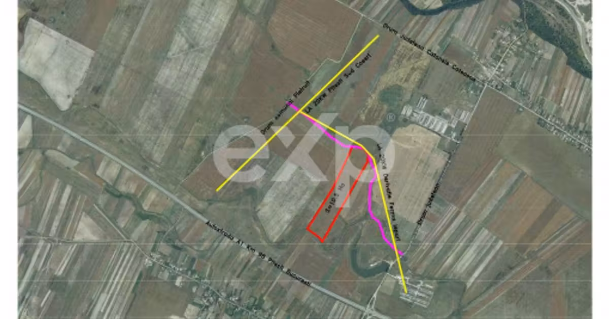 Teren Construcții intravilan de vânzare de 105000 mp, în Căteasca