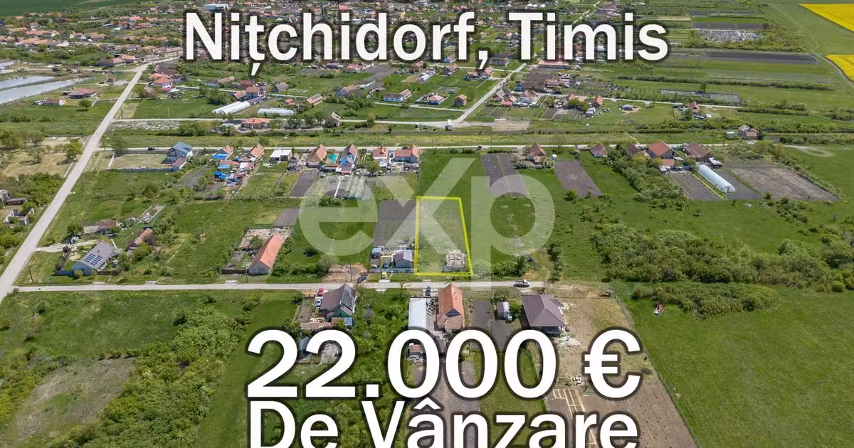 Teren Construcții intravilan de vânzare de 1439 mp, în Nițchidorf