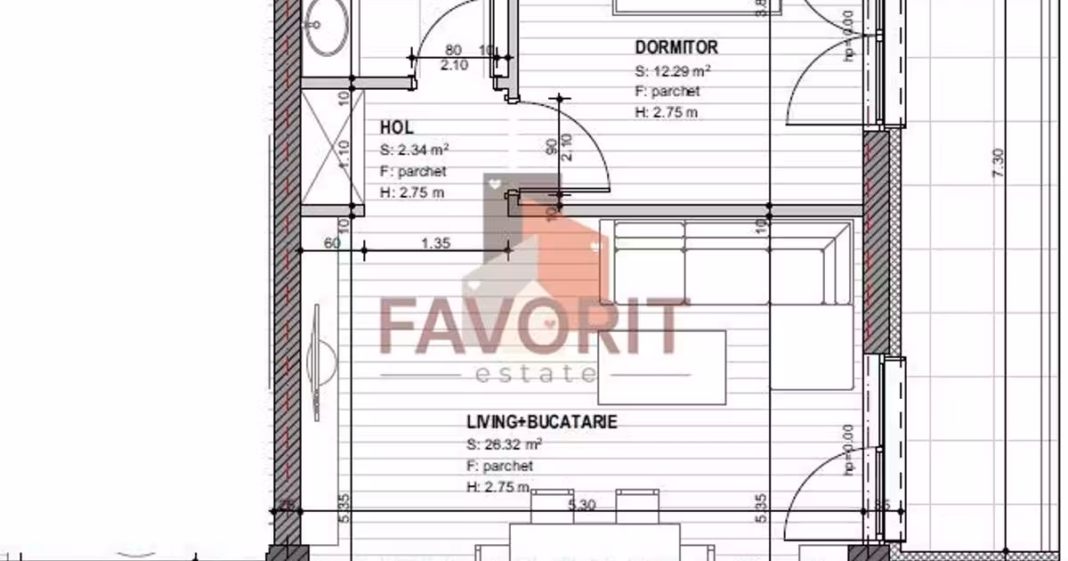 Apartament de vânzare cu 2 camere în Giroc