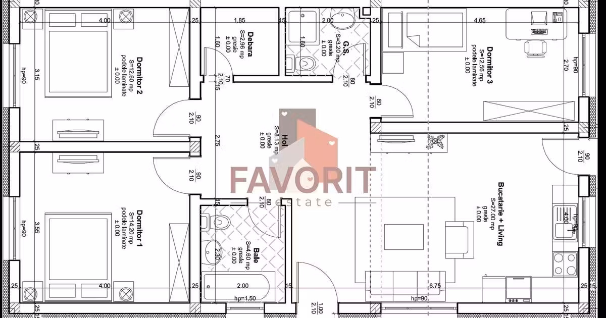 Duplex de vânzare cu 4 camere în zona Torontalului, Timișoara