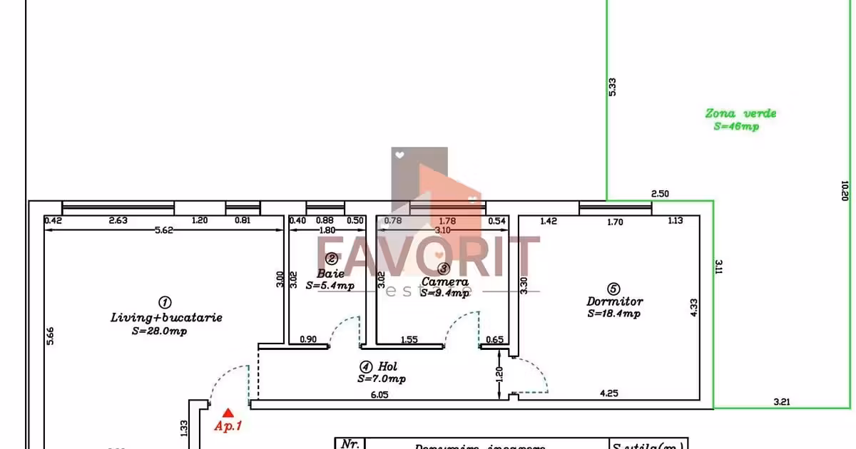 Apartament de vânzare cu 3 camere în zona Calea Urseni, Timișoara