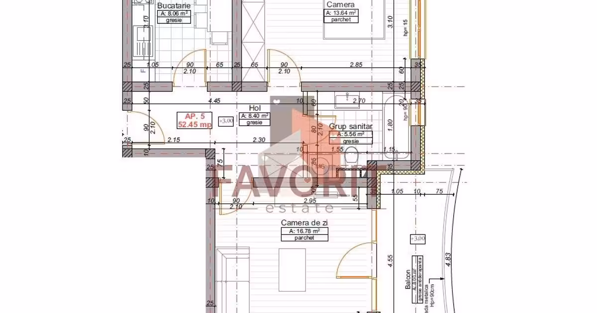 Apartament de vânzare cu 2 camere în zona Braytim, Timișoara