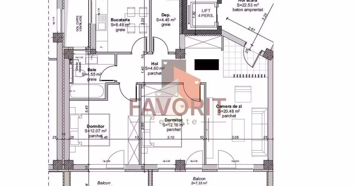 Apartament de vânzare cu 3 camere, mobilat în zona Girocului, Timișoara