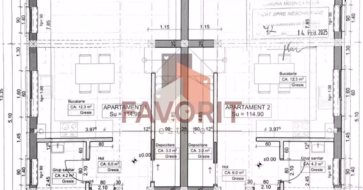 Duplex de vânzare cu 4 camere în Moșnița Nouă