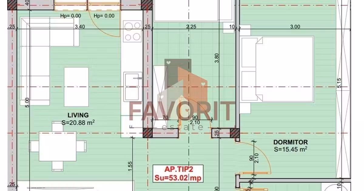 Apartament de vânzare cu 3 camere în Giroc