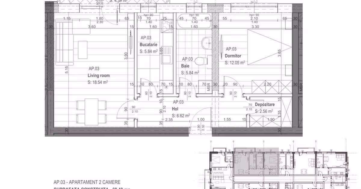 Apartament de vânzare cu 2 camere în zona Est, Focșani