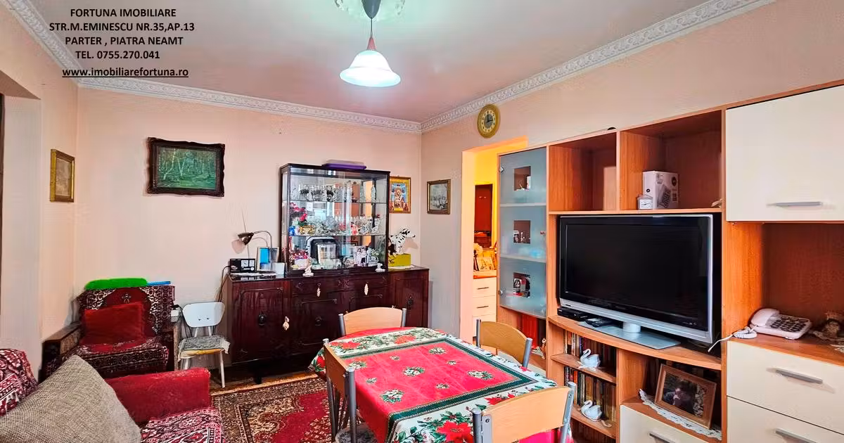 Apartament de vânzare cu 2 camere, mobilat în zona Dărmănești, Piatra-Neamț